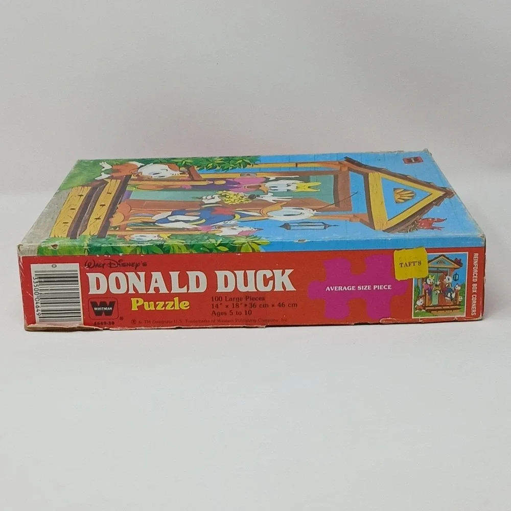 Vintage Whitman 1980s Donald Huey, Dewey & Louie Daisy Surprise 100 Piece Puzzle